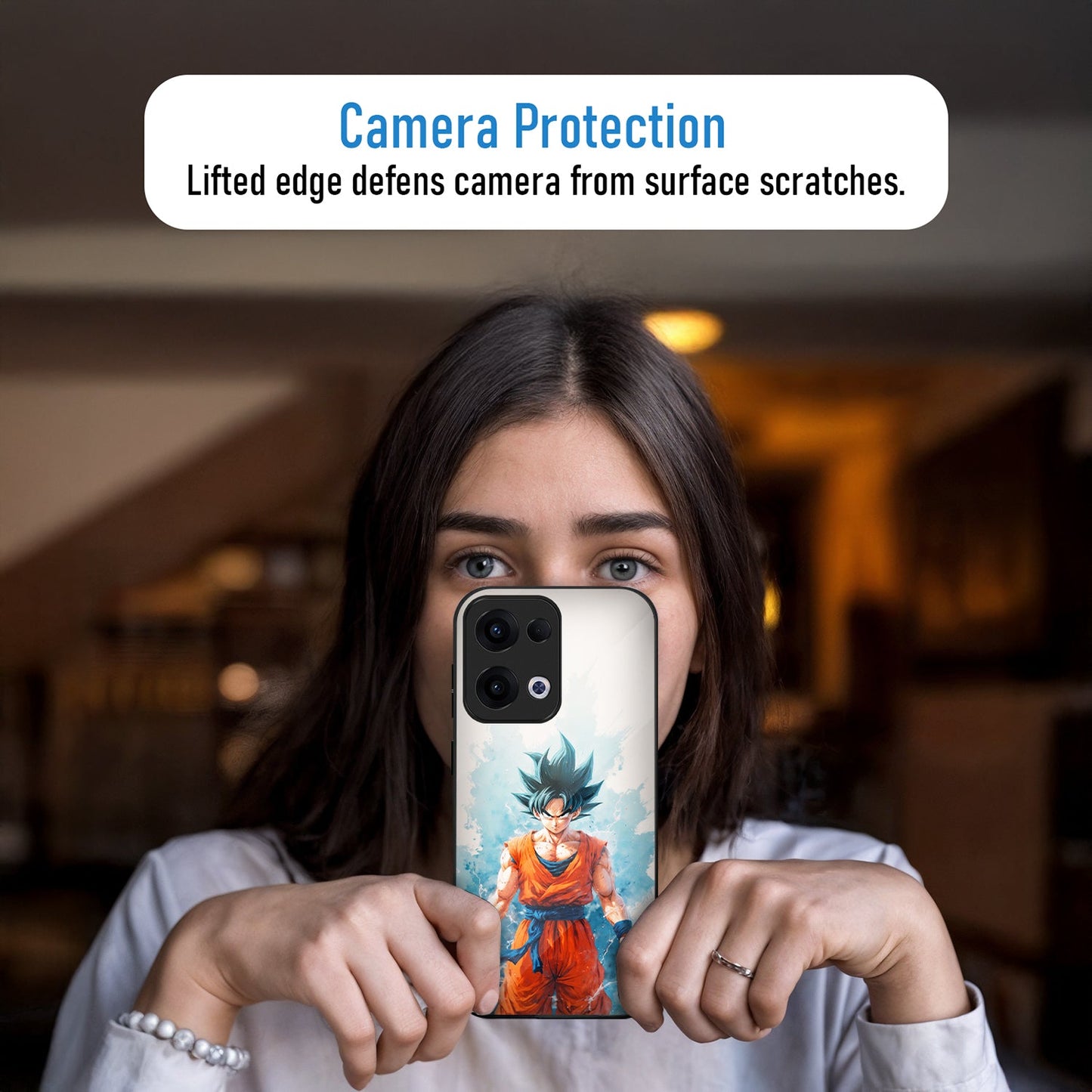 Oppo Reno 13 5G Premium Acrylic Shockproof Glass Back Case (Limitless)