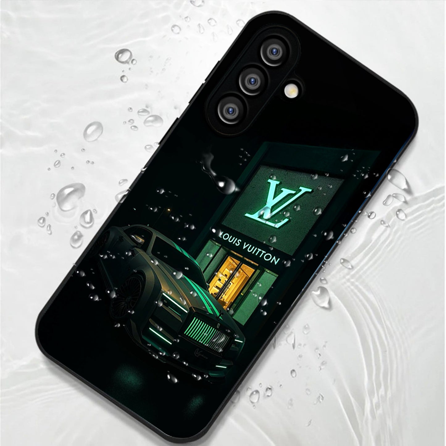 Samsung Galaxy A36 Premium Acrylic Shockproof Glass Back Case (Luxury Drive)