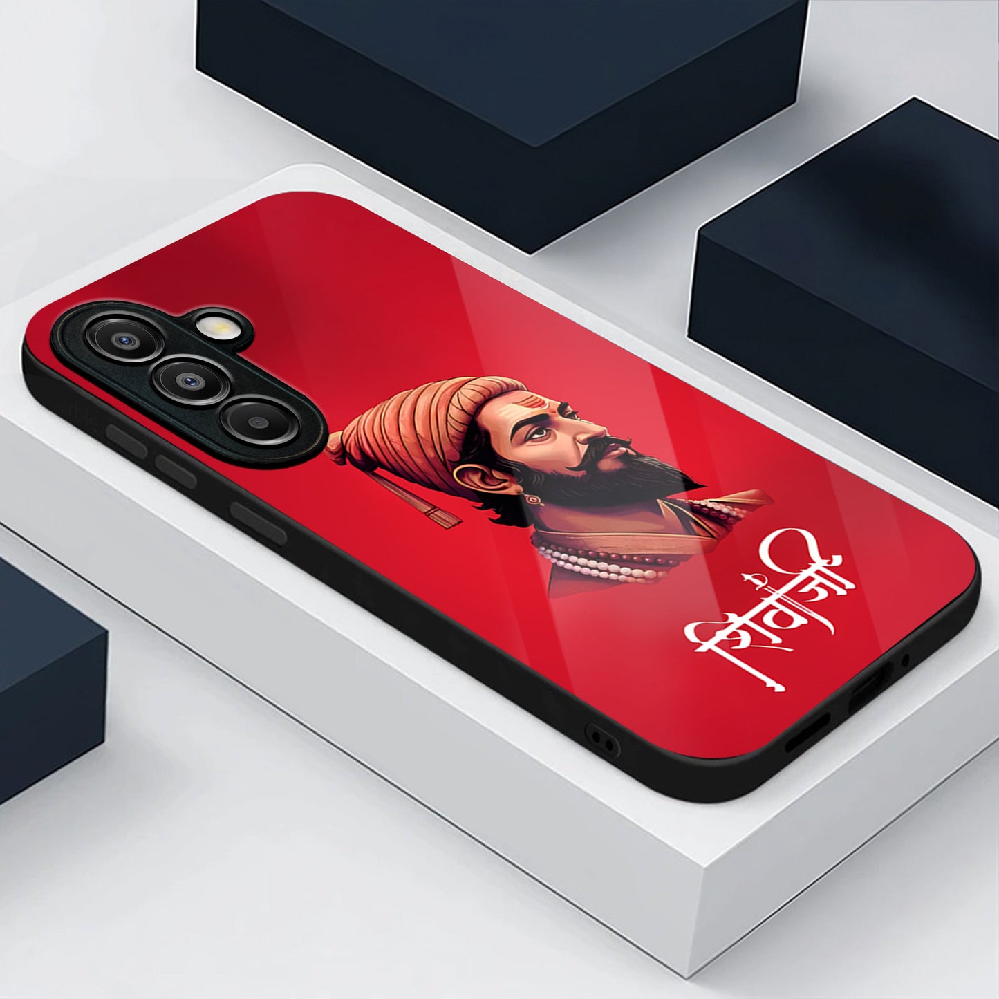 Samsung Galaxy A56 Premium Acrylic Shockproof Glass Back Case (Maratha)