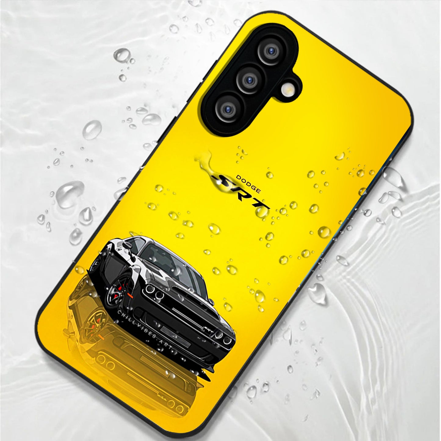 Samsung Galaxy A56 Premium Acrylic Shockproof Glass Back Case (Dodge SRT)