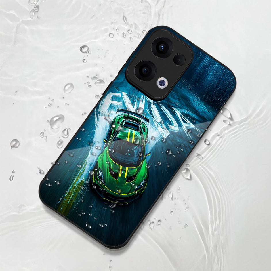 Oppo Reno 13 5G Premium Acrylic Shockproof Glass Back Case (Nitron)