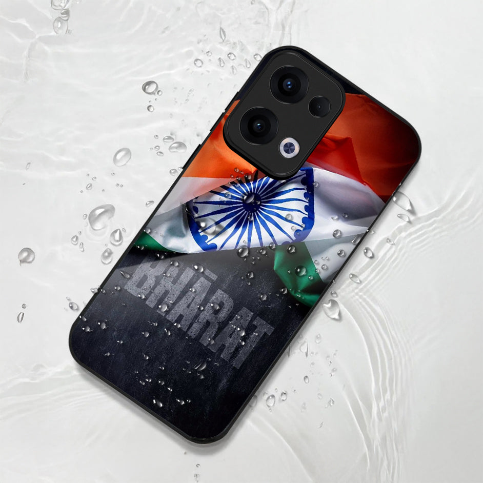 Oppo Reno 13 5G Premium Acrylic Shockproof Glass Back Case (Bharat)