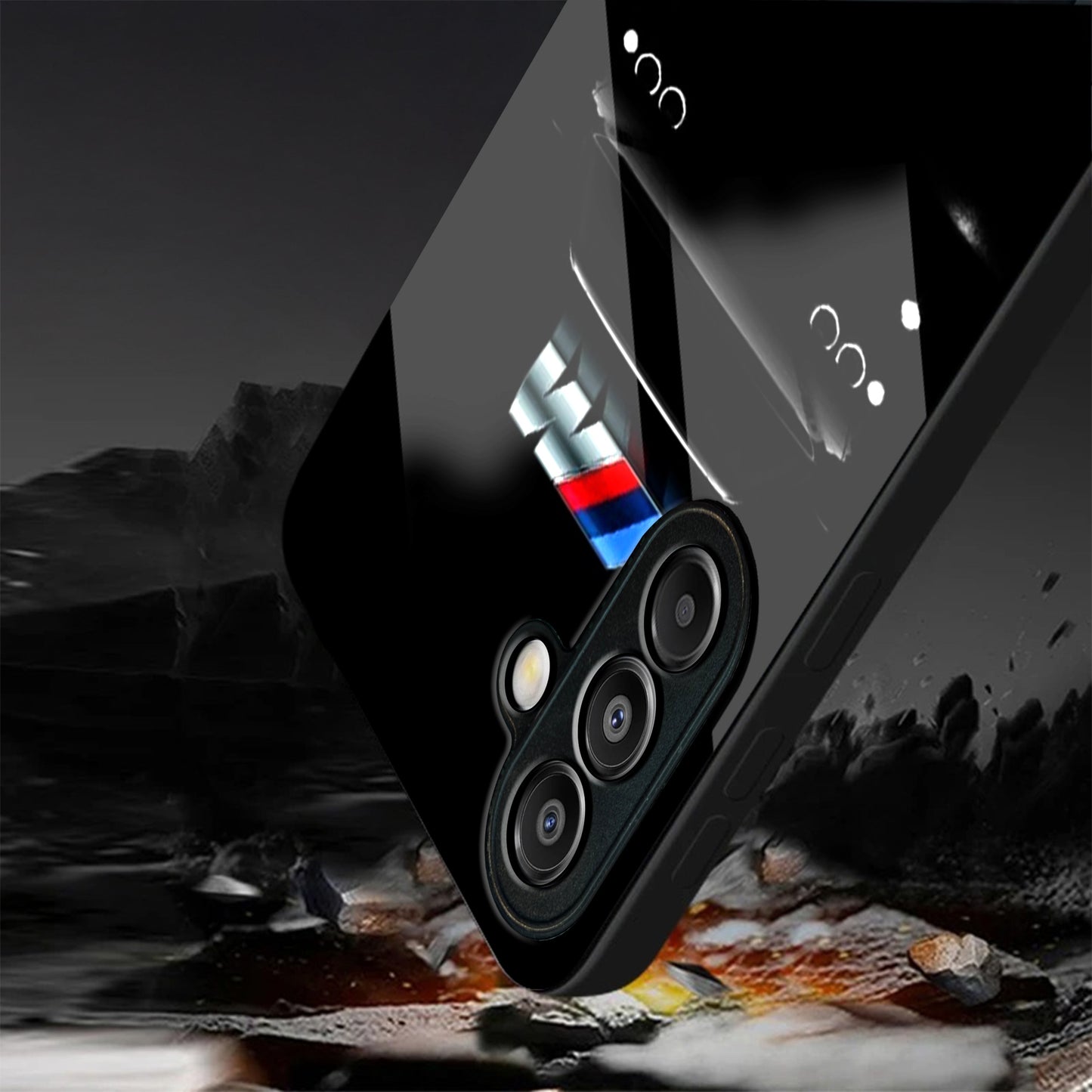 Samsung Galaxy A56 5G Premium Acrylic Shockproof Glass Back Case (Motorsport Edition)