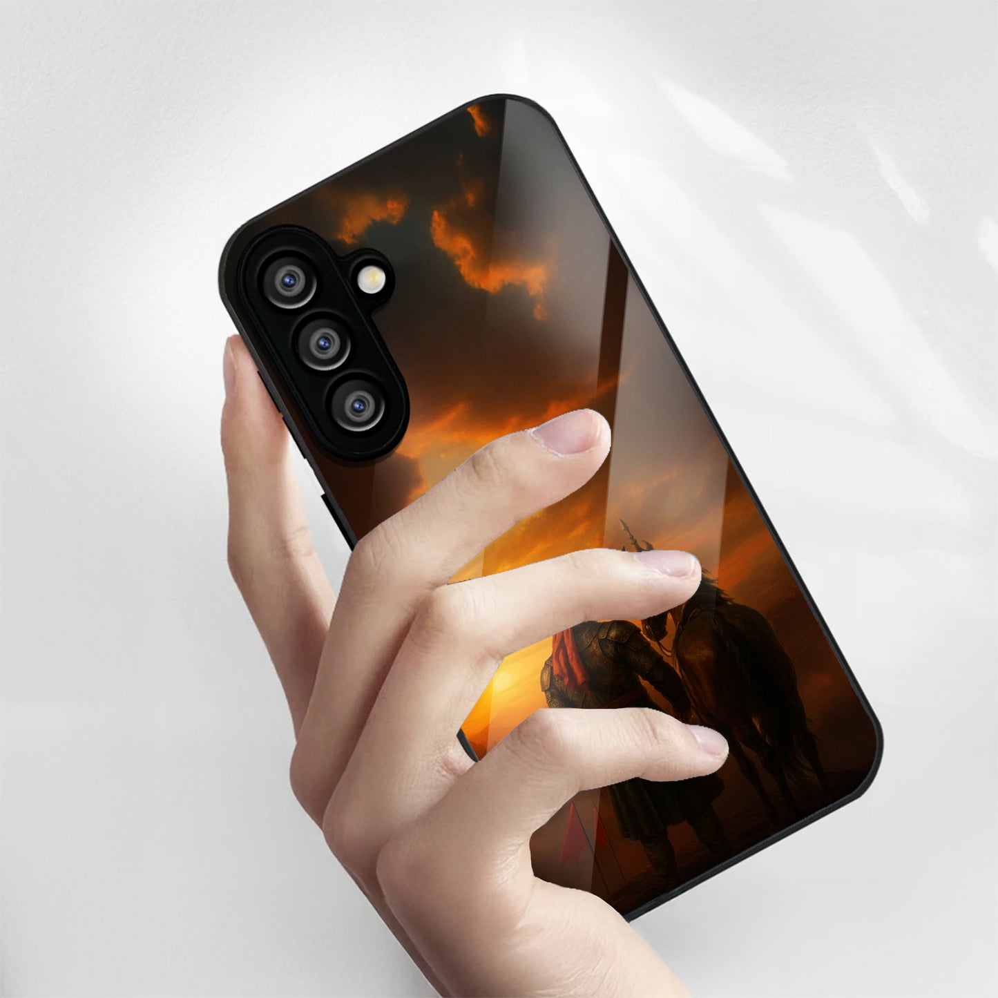 Samsung Galaxy A56 Premium Acrylic Shockproof Glass Back Case (Shourya)