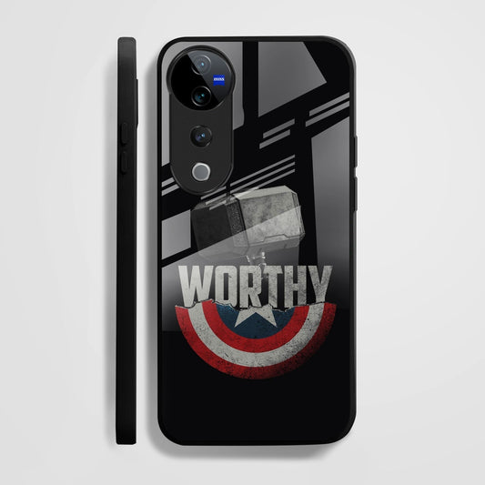 Vivo V40 Pro 5G Premium Acrylic Shockproof Glass Back Case (Worthy case)