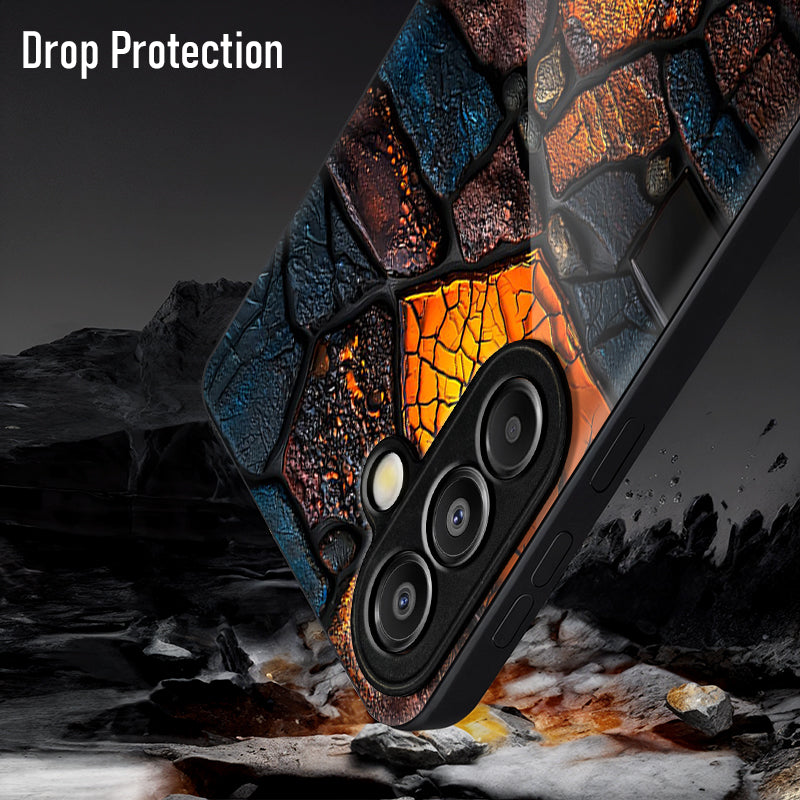 Samsung Galaxy A56 Premium Acrylic Shockproof Glass Back Case (StoneAura)