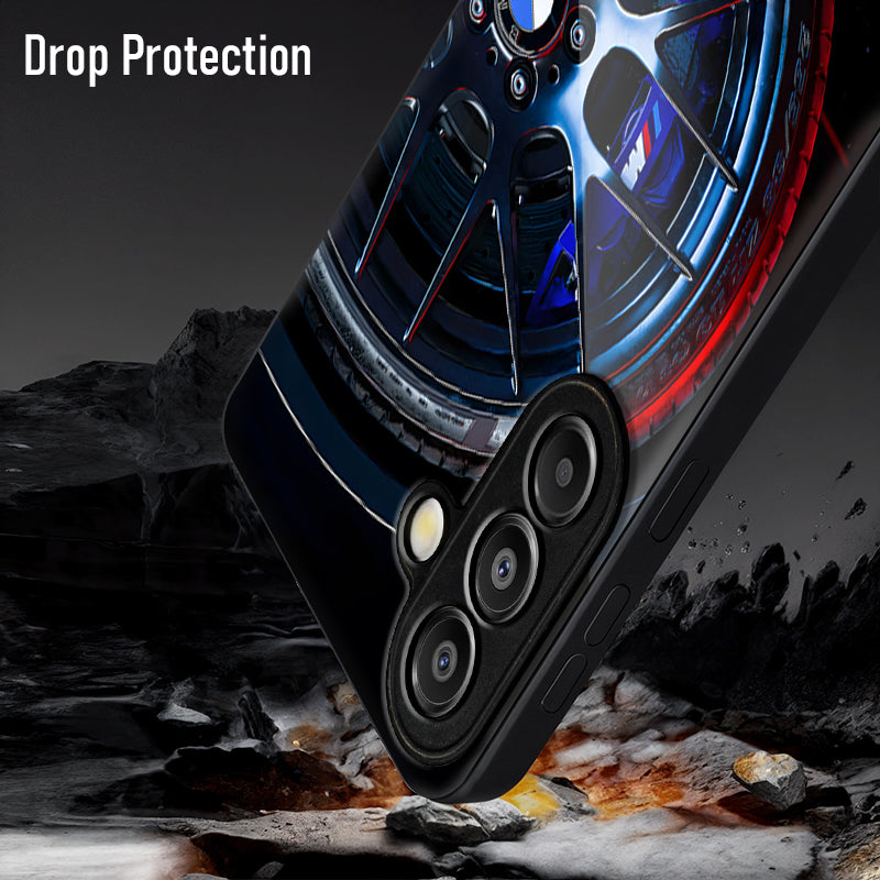 Samsung Galaxy A36 Premium Acrylic Shockproof Glass Back Case (WheelFusion)