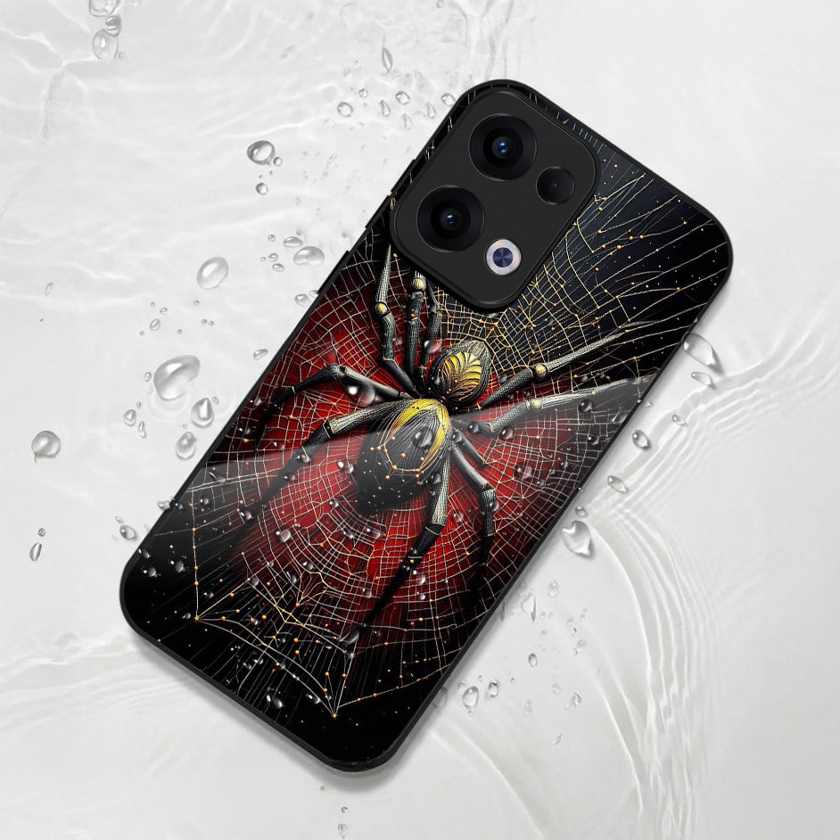 Oppo Reno 13 5G Premium Acrylic Shockproof Glass Back Case (Spider Core)