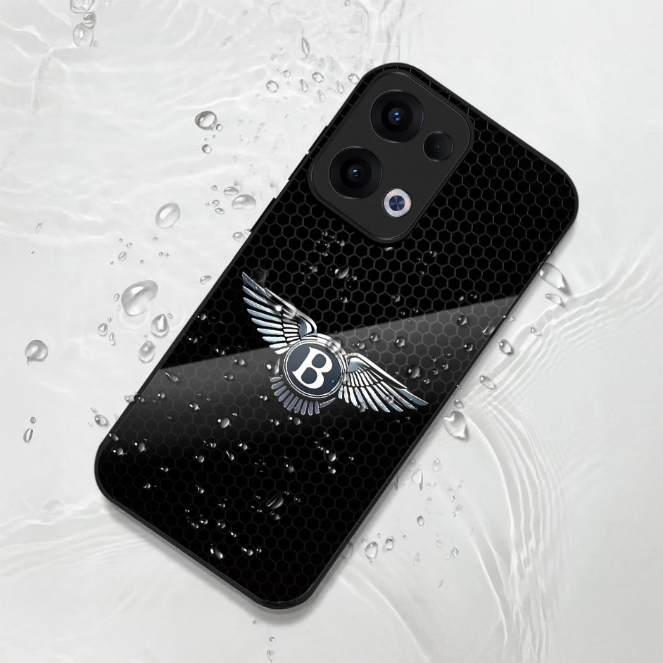 Oppo Reno 13 5G Premium Acrylic Shockproof Glass Back Case (Elite Wing)