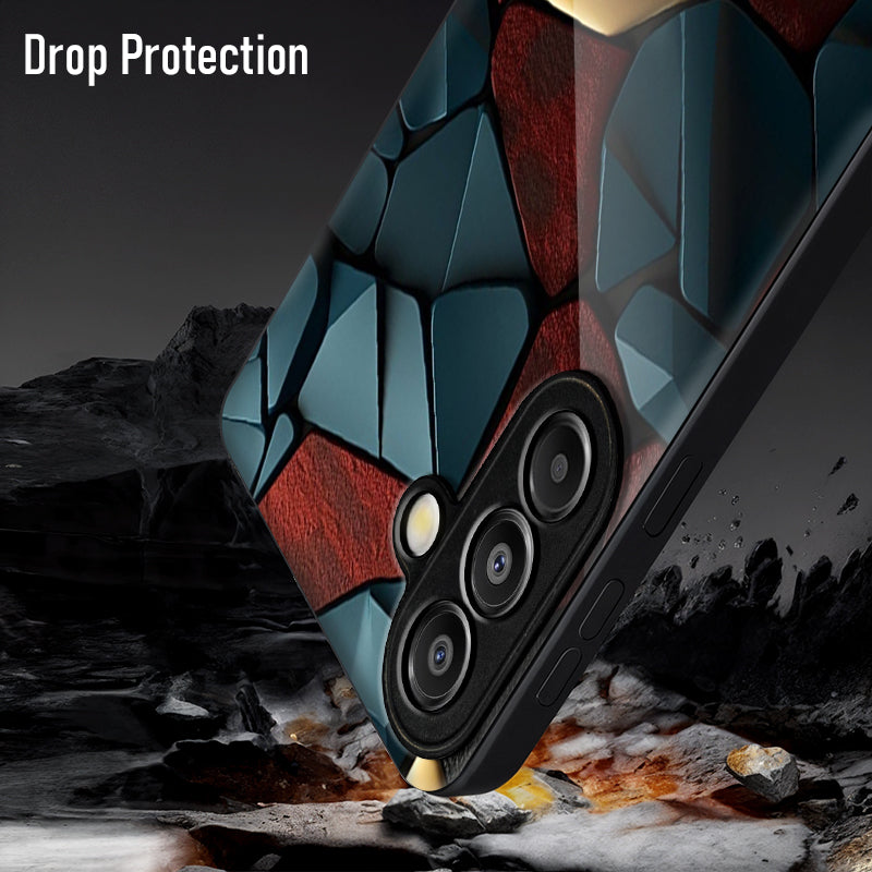 Samsung Galaxy A56 Premium Acrylic Shockproof Glass Back Case (GlowGems)