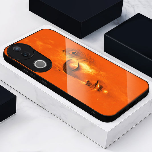 Vivo V50 5G Premium Acrylic Shockproof Glass Back Case (Soulful Glow)