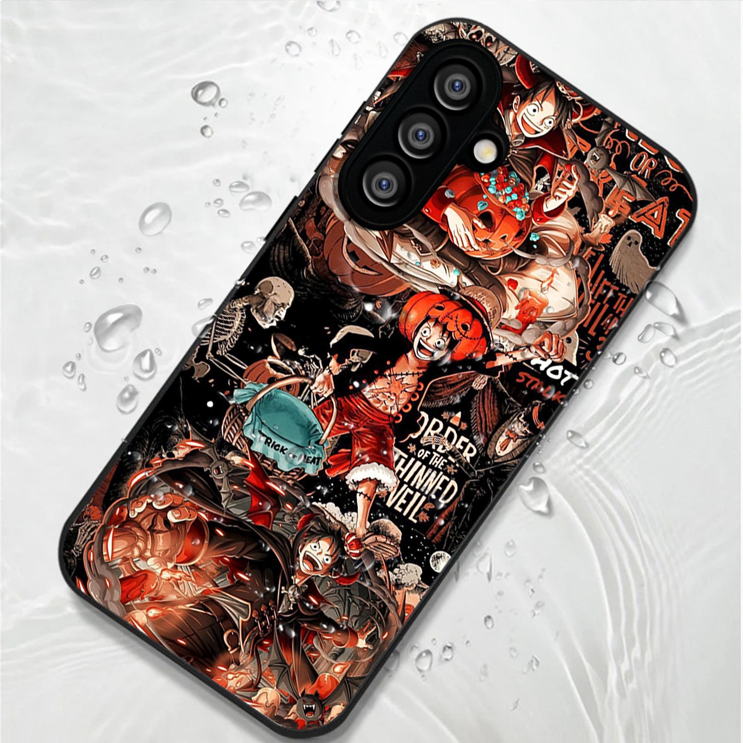 Samsung Galaxy A36 Premium Acrylic Shockproof Glass Back Case (Pirate Frenzy)