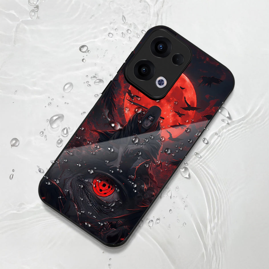 Oppo Reno 13 5G Premium Acrylic Shockproof Glass Back Case (Shadow Eye)