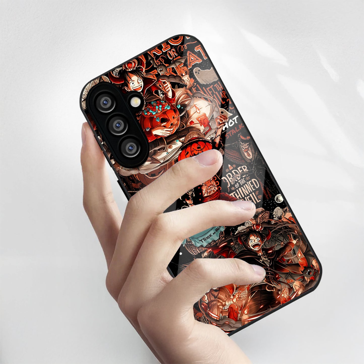 Samsung Galaxy A56 Premium Acrylic Shockproof Glass Back Case (Pirate Frenzy)