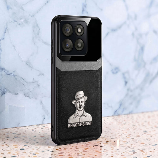 Motorola Edge 60 Fusion 5G Shaheed Bhagat Singh 3D Metal Leather Back Case
