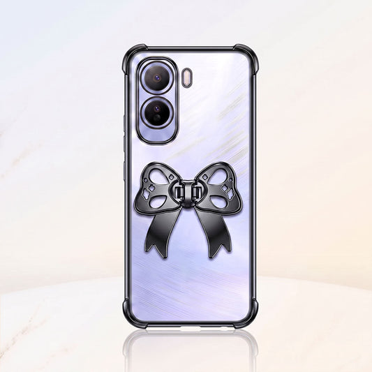 Vivo T5 Pro 5G Stylish Bow Knot Transparent Shockproof Airbag Phone Case