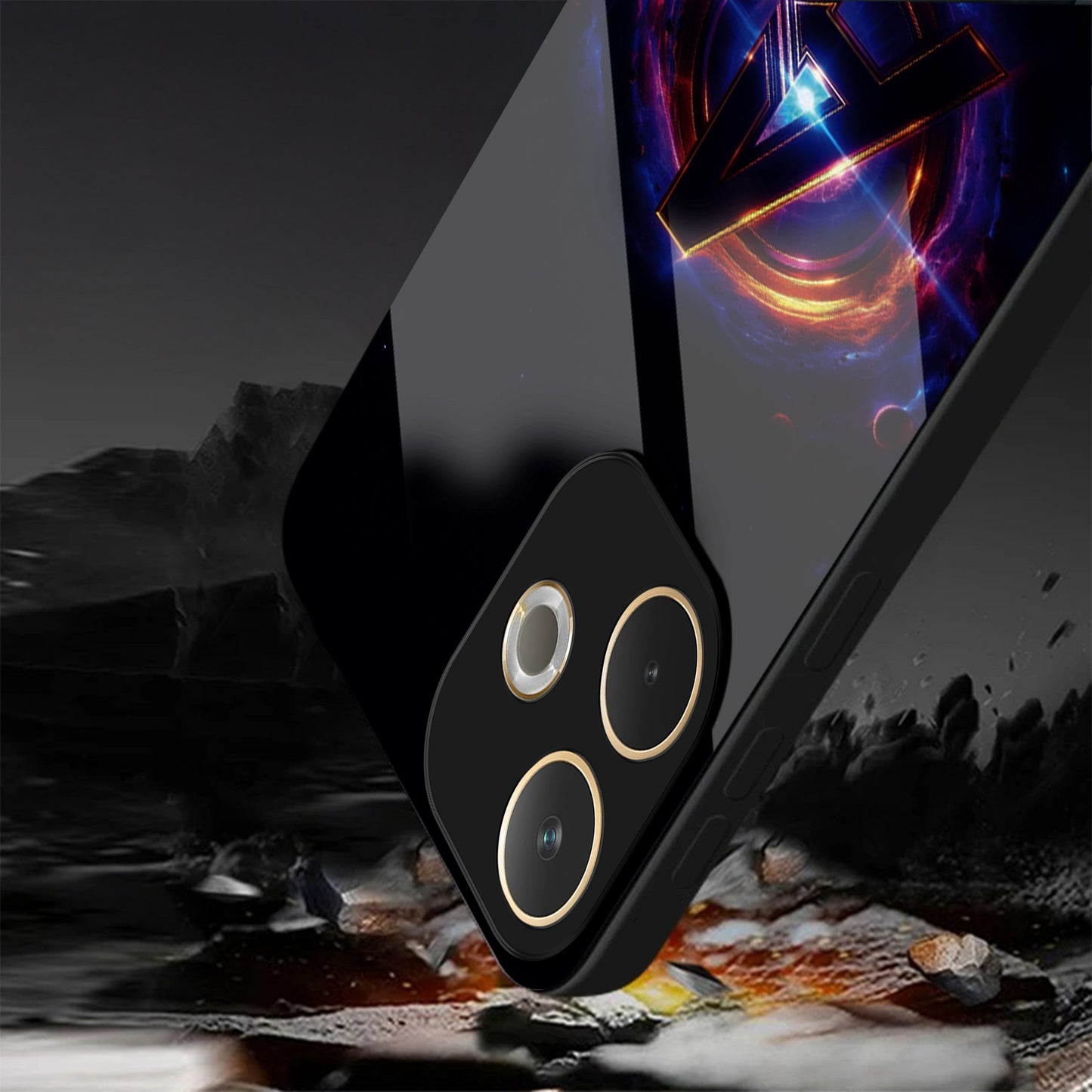 Oppo A5 Pro 5G Premium Acrylic Shockproof Glass Back Case (Endgame Impact)