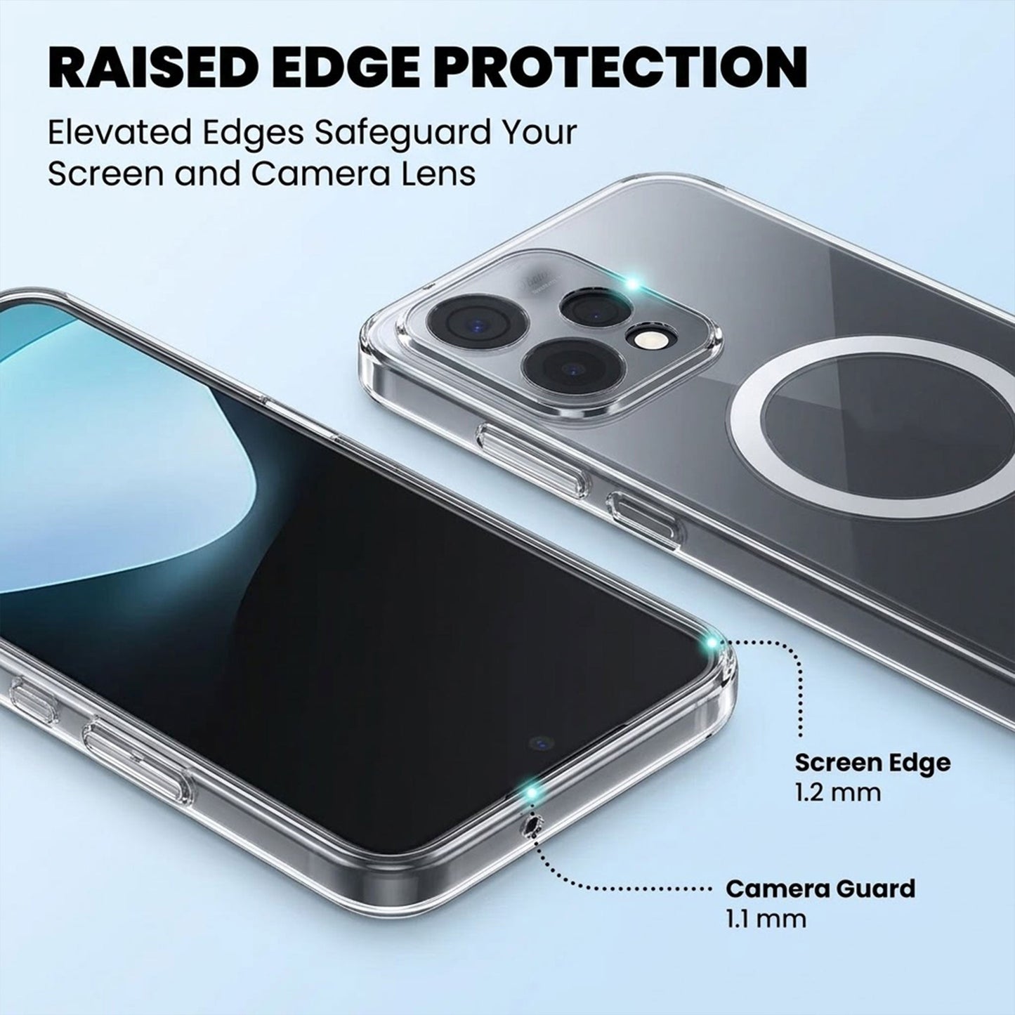Oppo Reno 15 5G Clear Anti-Yellow MagSafe Protective Case