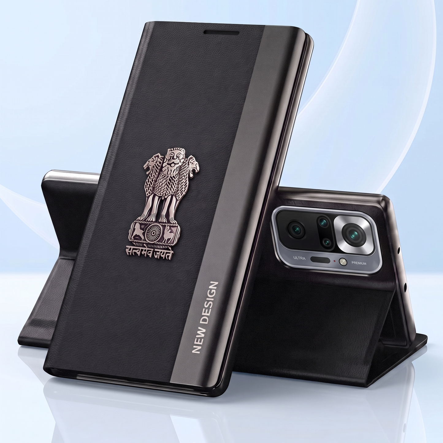Redmi Note 10 Pro 5G Satyamev Jayate Flip Leather Case