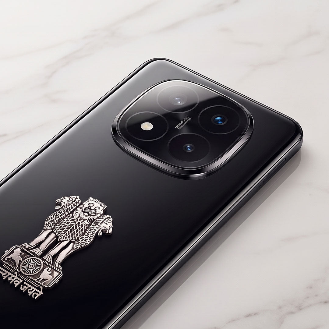 Redmi Note 14 Pro+ 5G Compatible Satyamev Jayate 3D Metal Emblem Sticker