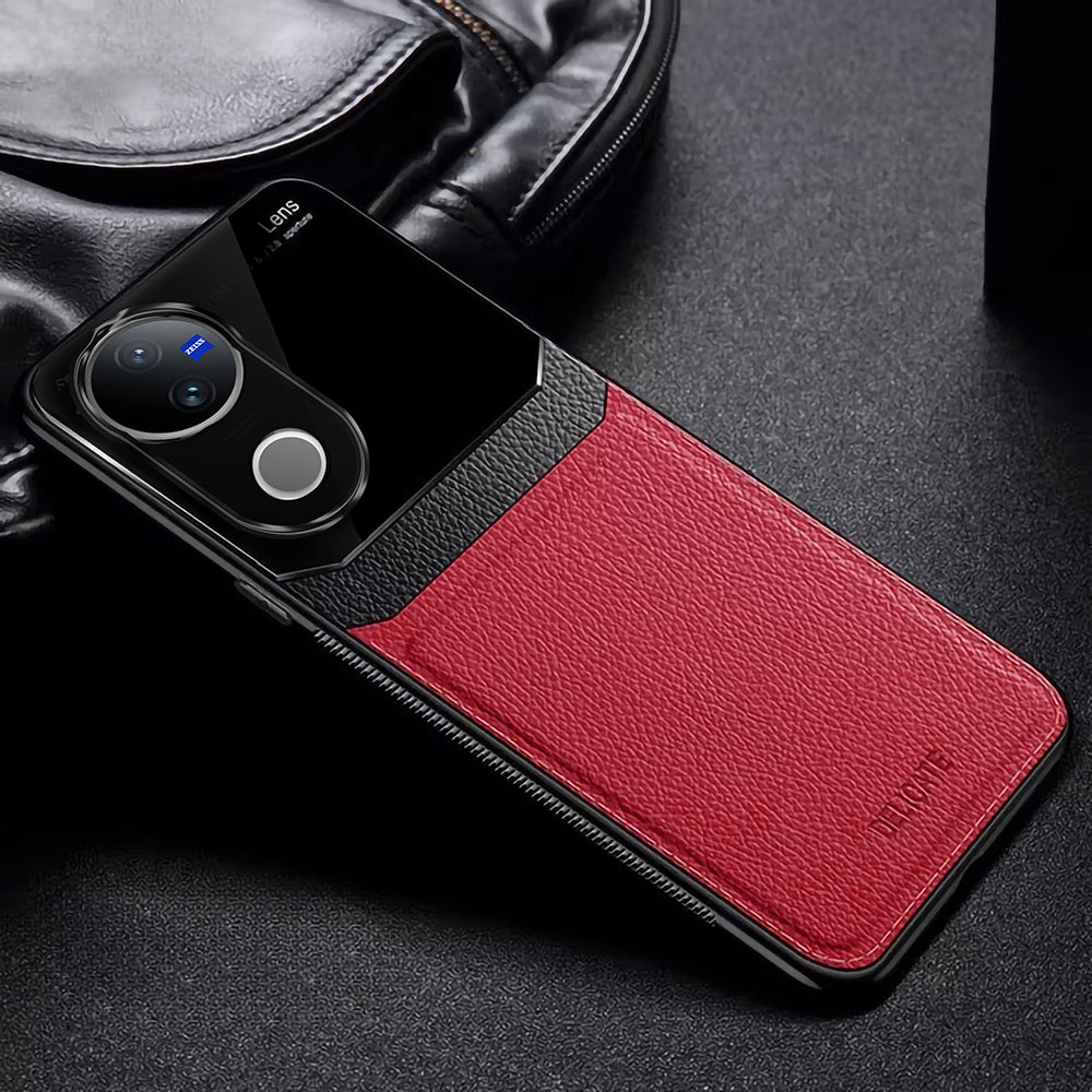 VIVO V50 5G Premium Leather Lens Protective Case