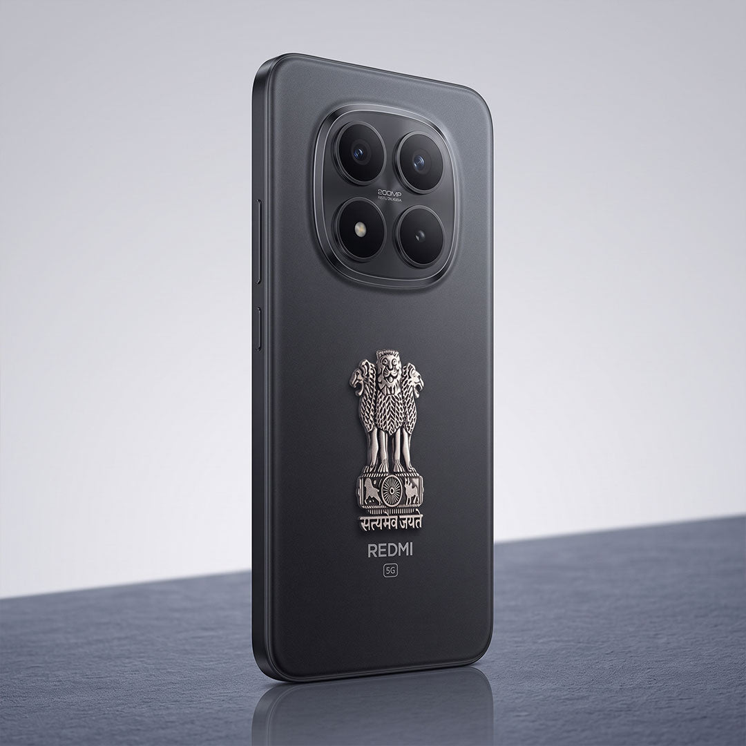 Redmi Note 15 Pro+ 5G Compatible Satyamev Jayate 3D Metal Emblem Sticker
