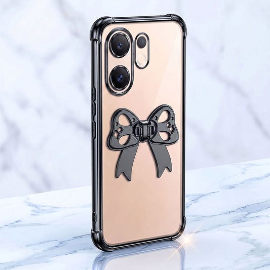 Vivo V60 5G Stylish Bow Knot Transparent Shockproof Airbag Phone Case