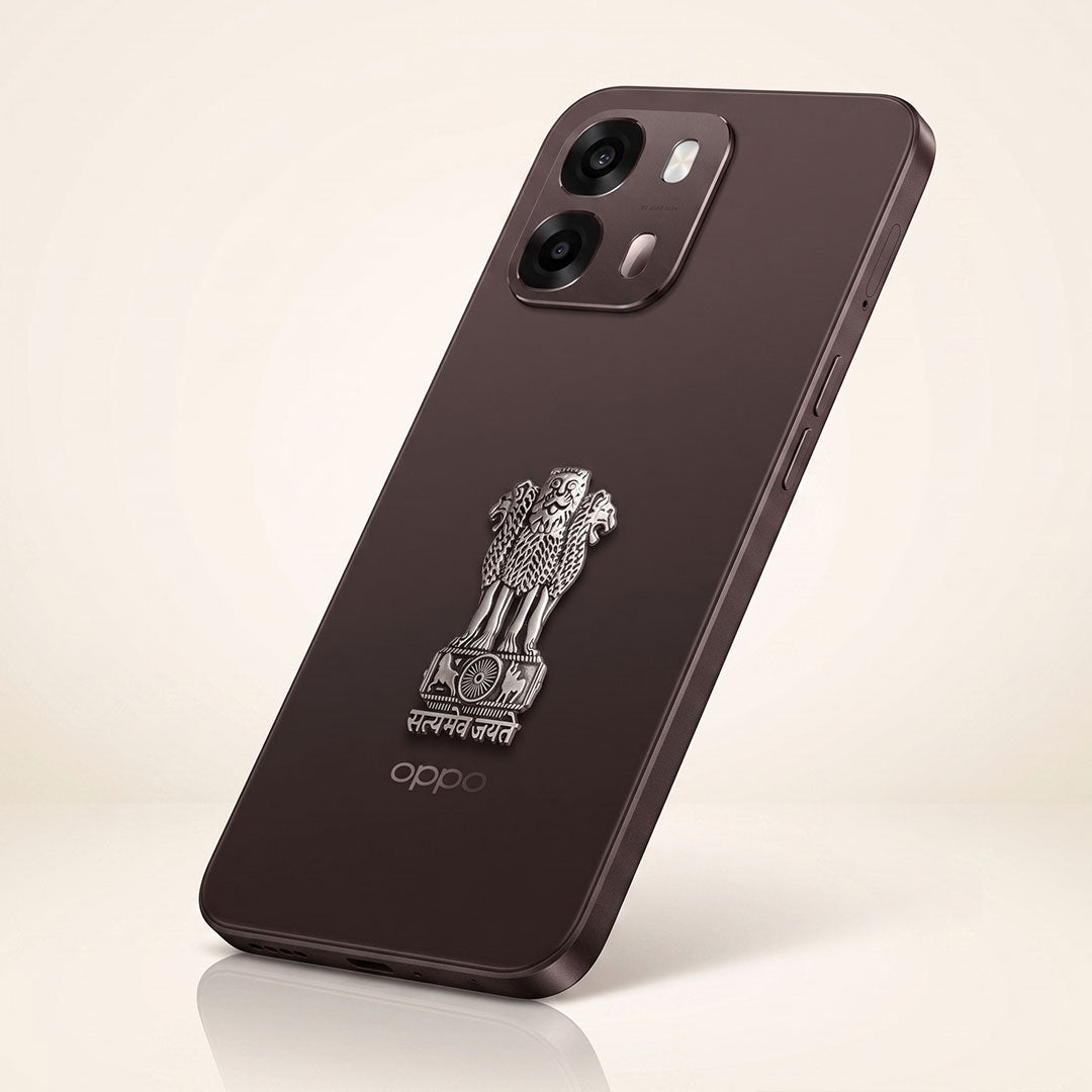 Oppo A6 Pro 5G Compatible Satyamev Jayate 3D Metal Emblem Sticker