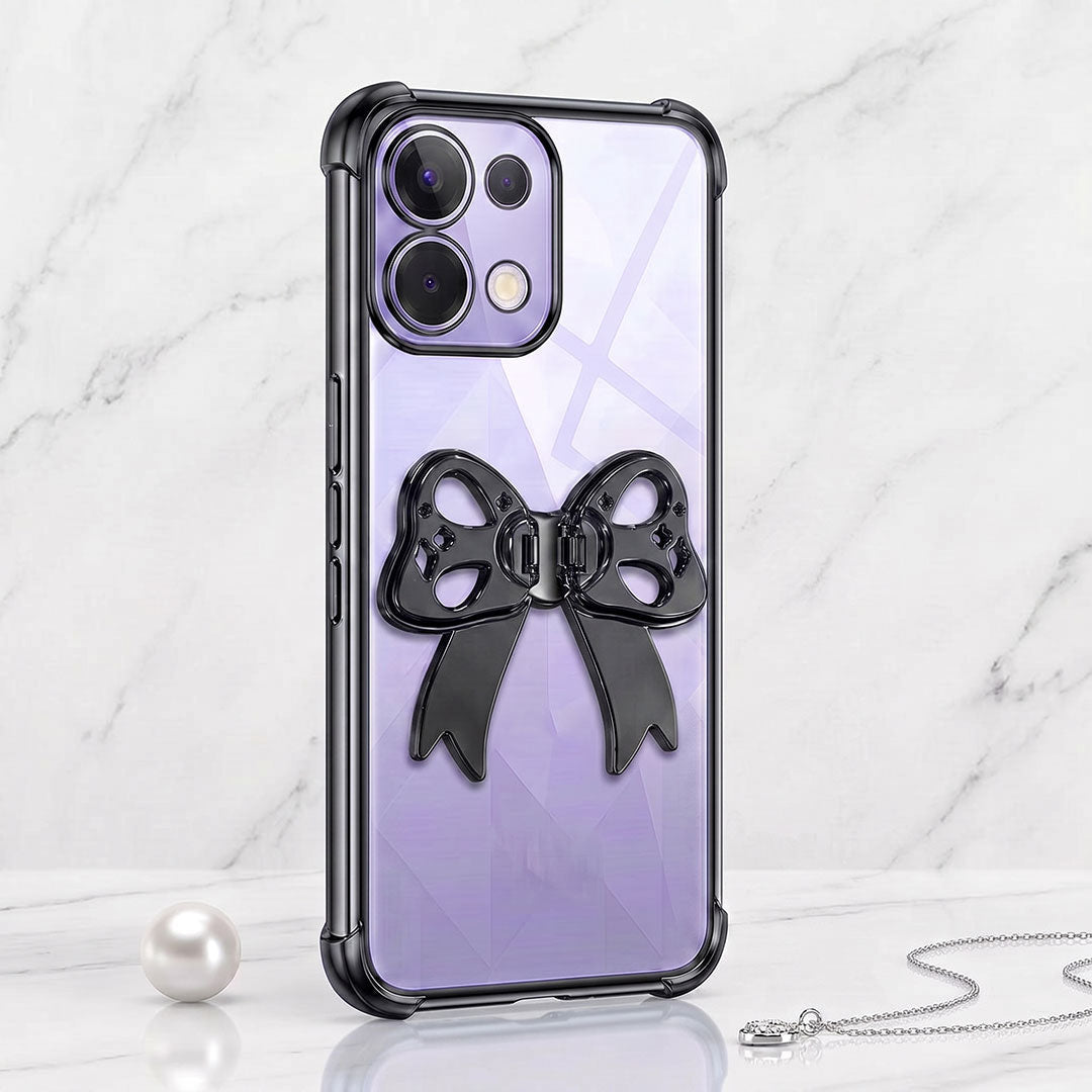 Oppo K13 5G Stylish Bow Knot Transparent Shockproof Airbag Phone Case
