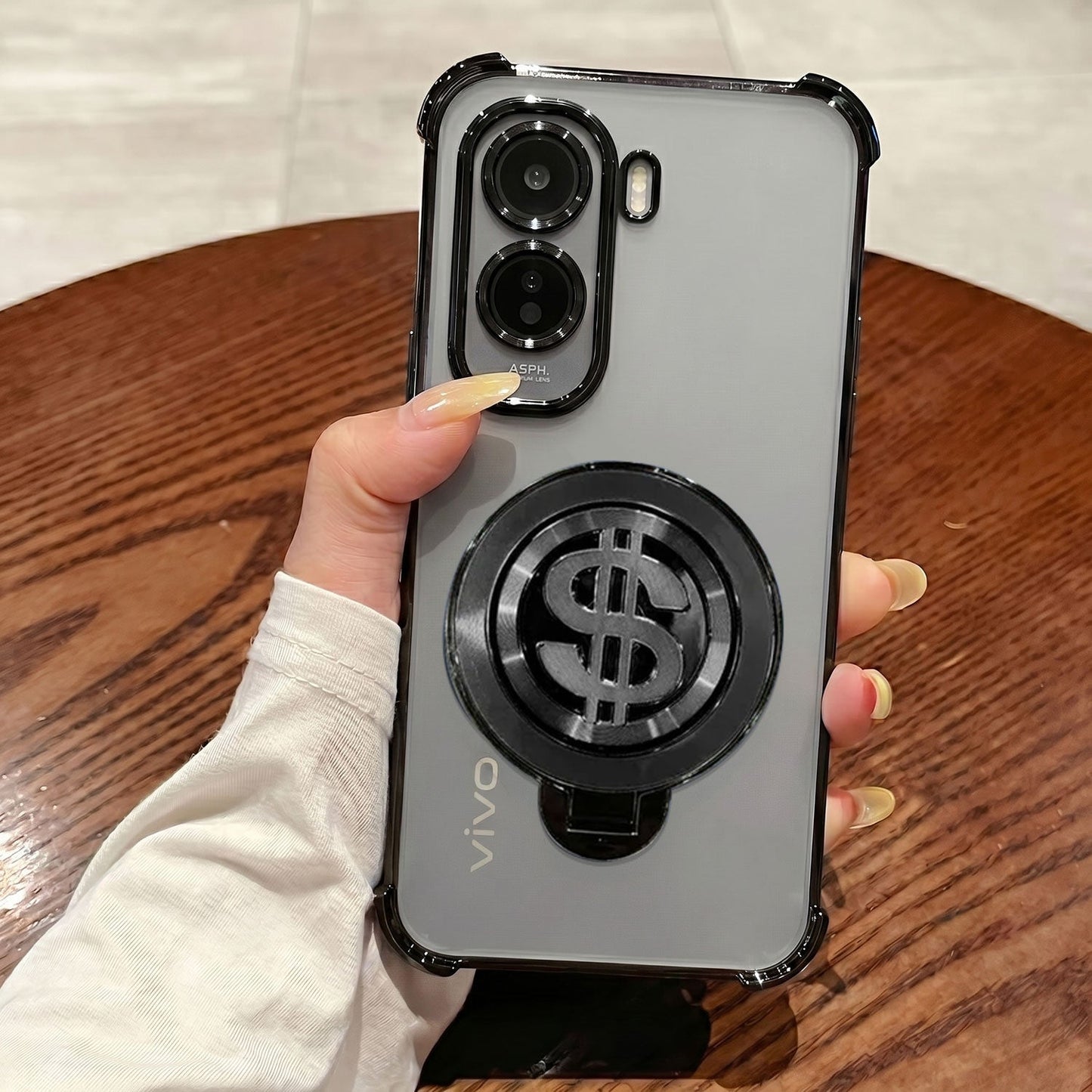 Vivo T5 Pro 5G Four Corner Airbags 100% Original Astro Money Magnet Rotating Dollar Case