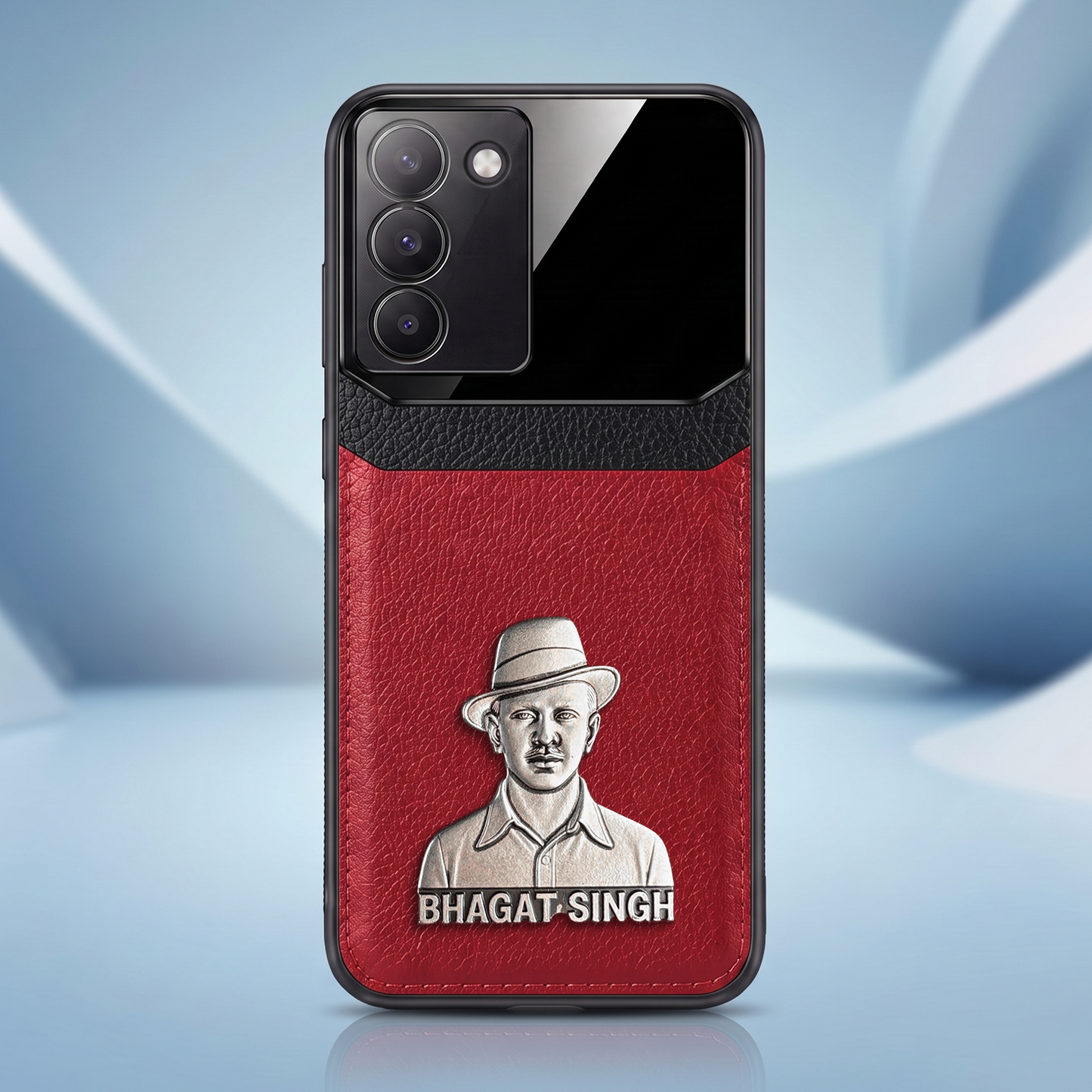 Vivo Y200e 5G Shaheed Bhagat Singh 3D Metal Leather Back Case