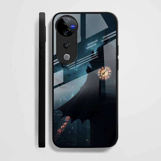 Vivo V40 Pro 5G Premium Acrylic Shockproof Glass Back Case (Silent Knight)