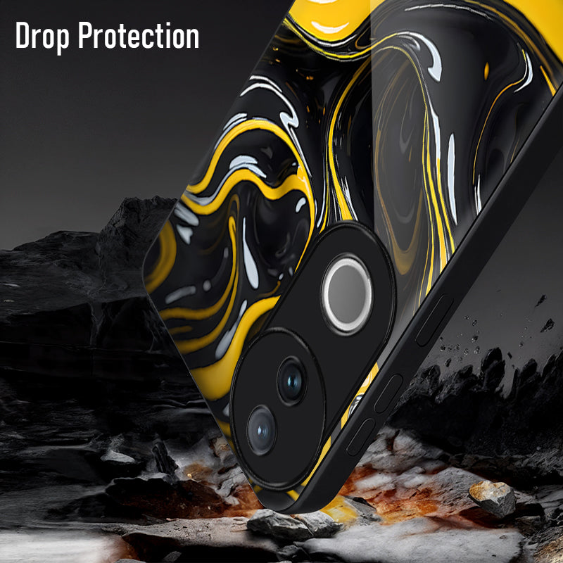 Vivo V50 5G Premium Acrylic Shockproof Glass Back Case (Liquid Armor)