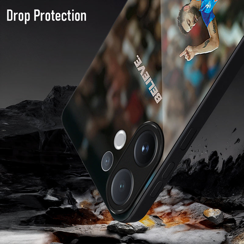 Vivo V60 5G Premium Acrylic Shockproof Glass Back Case (Virat Kohli)