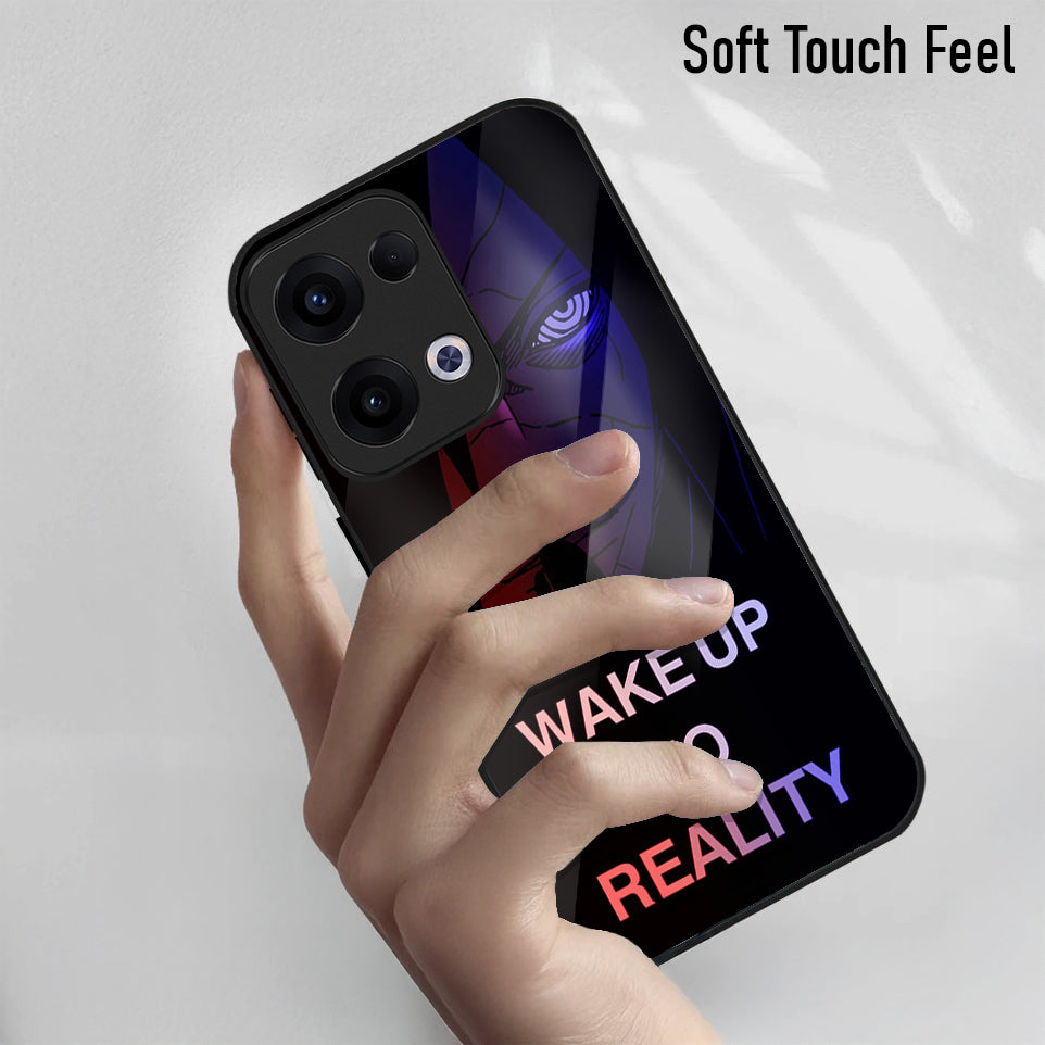 Oppo Reno 13 5G Premium Acrylic Shockproof Glass Back Case (Reality Breaker)