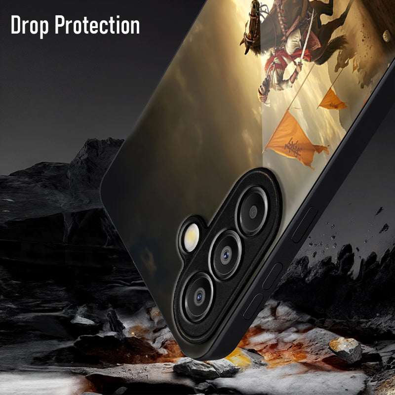 Samsung Galaxy A56 Premium Acrylic Shockproof Glass Back Case (Battle Glory)