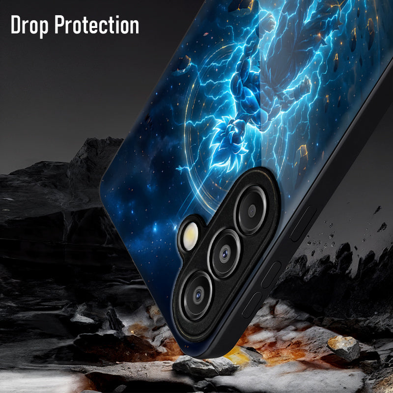 Samsung Galaxy A56 Premium Acrylic Shockproof Glass Back Case (Dark Elegance)