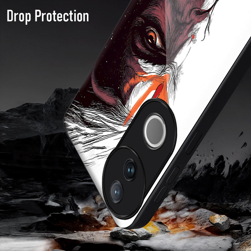 Vivo V50 5G Premium Acrylic Shockproof Glass Back Case (Hanuman)