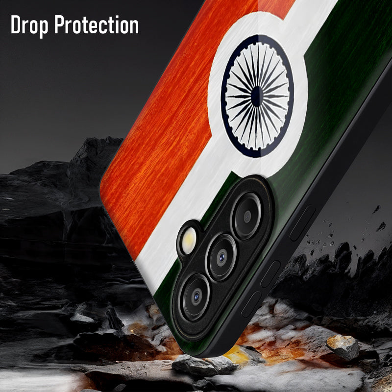 Samsung Galaxy A56 5G Premium Acrylic Shockproof Glass Back Case (India Pride)