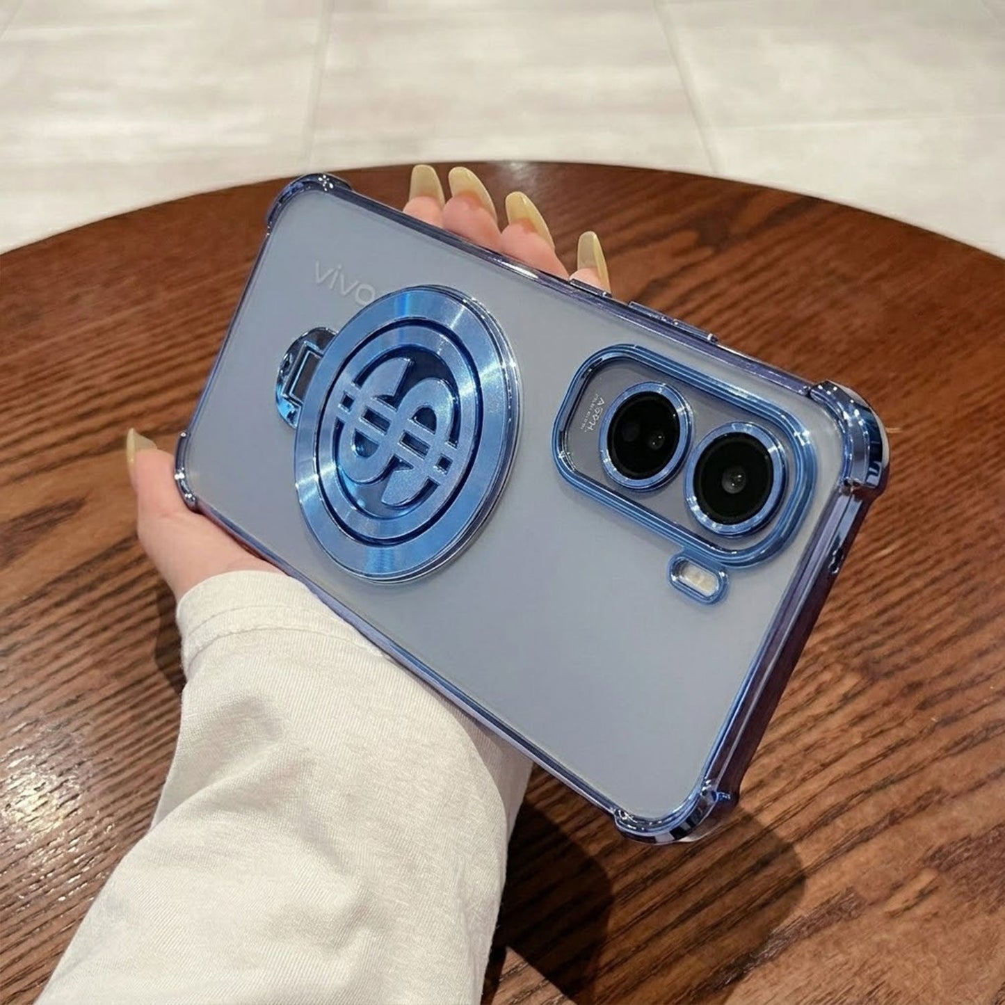 Vivo T5 Pro 5G Four Corner Airbags 100% Original Astro Money Magnet Rotating Dollar Case