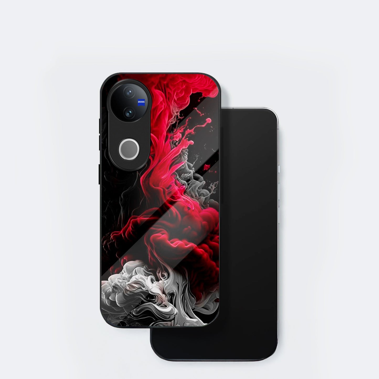 Vivo V50 5G Premium Acrylic Shockproof Glass Back Case (Infernal Drift)