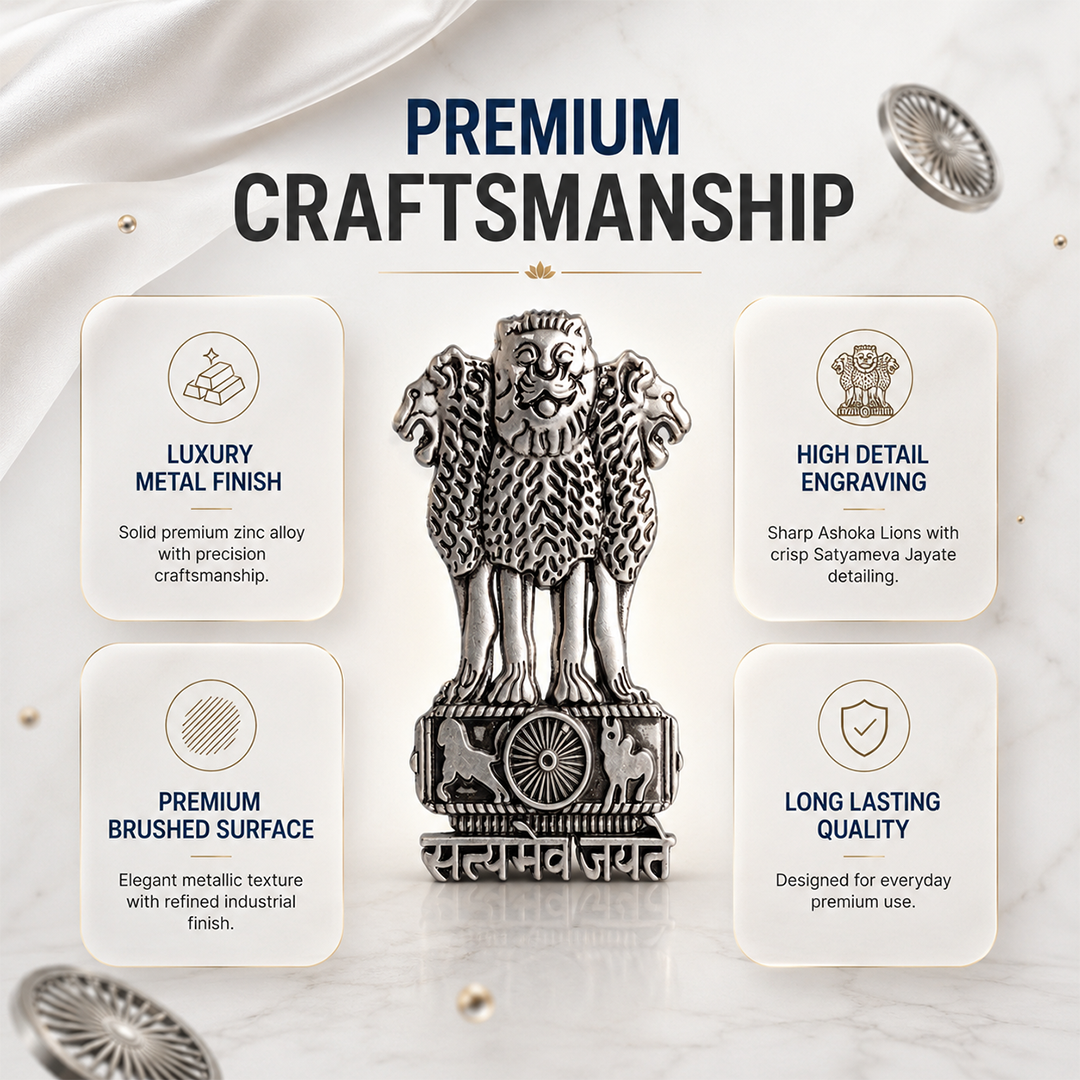 Oppo K14x 5G Compatible Satyamev Jayate 3D Metal Emblem Sticker