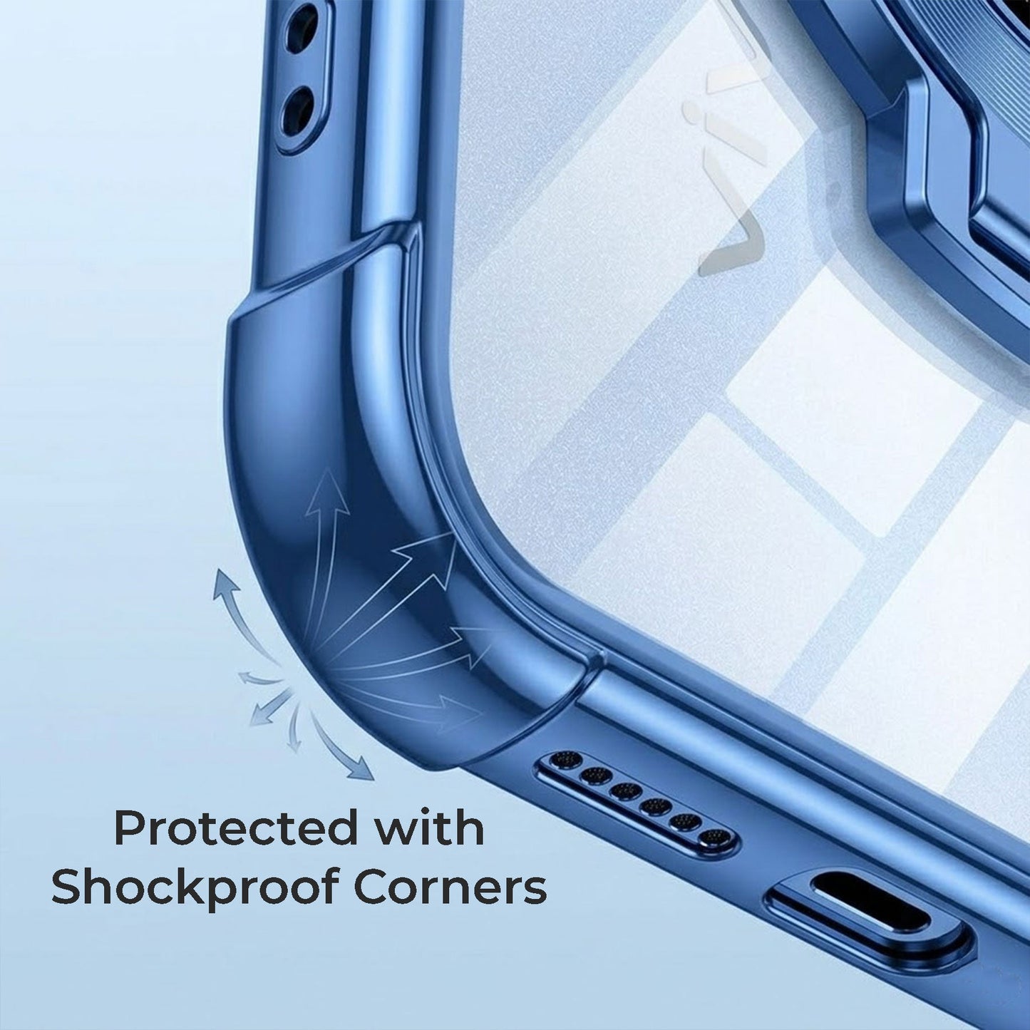 Vivo T5 Pro 5G Original Luxury Magnifier Ring Stand Shockproof Airbags Corner Case