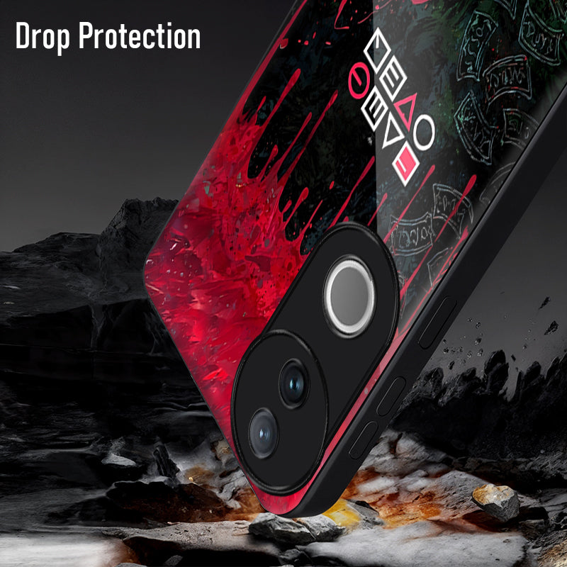 Vivo V50 5G Premium Acrylic Shockproof Glass Back Case (Game Over)