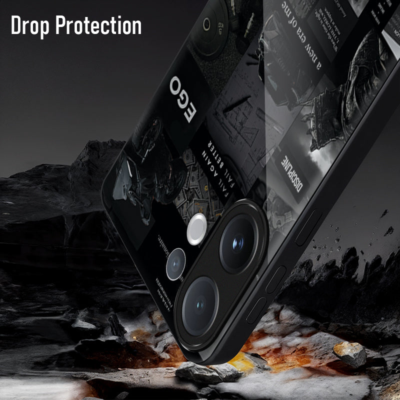 Vivo V60 5G Premium Acrylic Shockproof Glass Back Case (New Era)