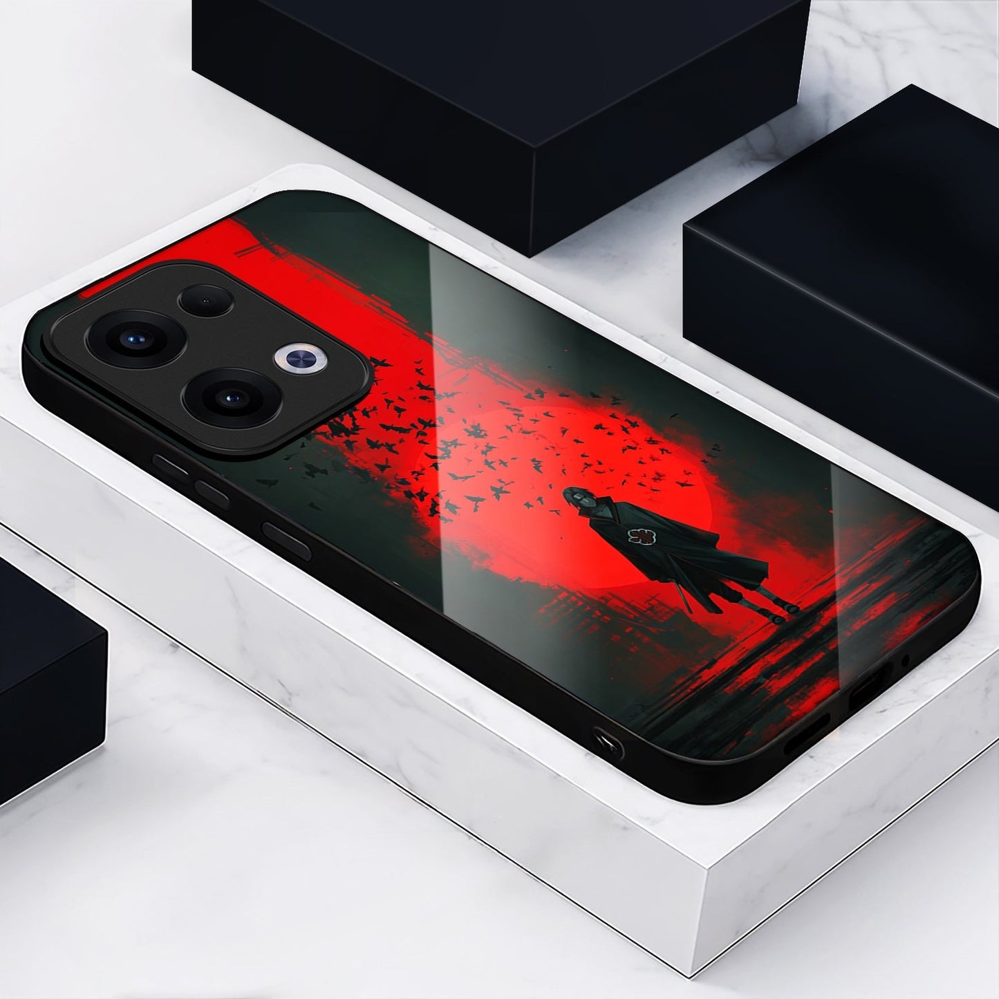 Oppo Reno 13 5G Premium Acrylic Shockproof Glass Back Case (Haven)