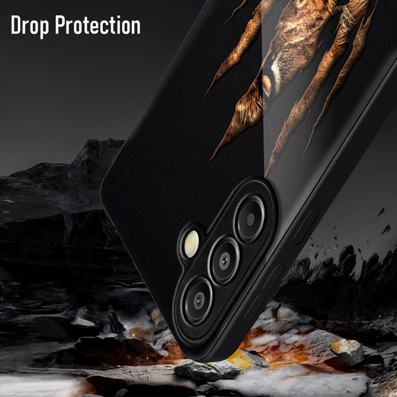 Samsung Galaxy A56 Premium Acrylic Shockproof Glass Back Case (Hidden Tiger)