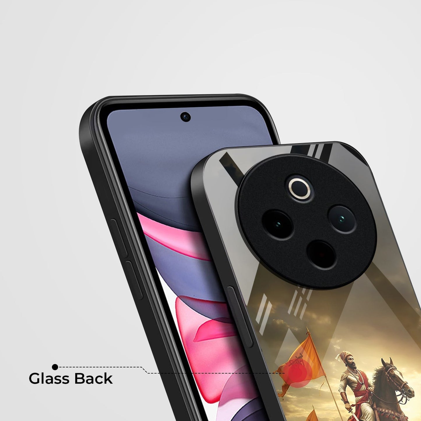 Vivo T4 5G Premium Acrylic Shockproof Glass Back Case (Battle Glory)