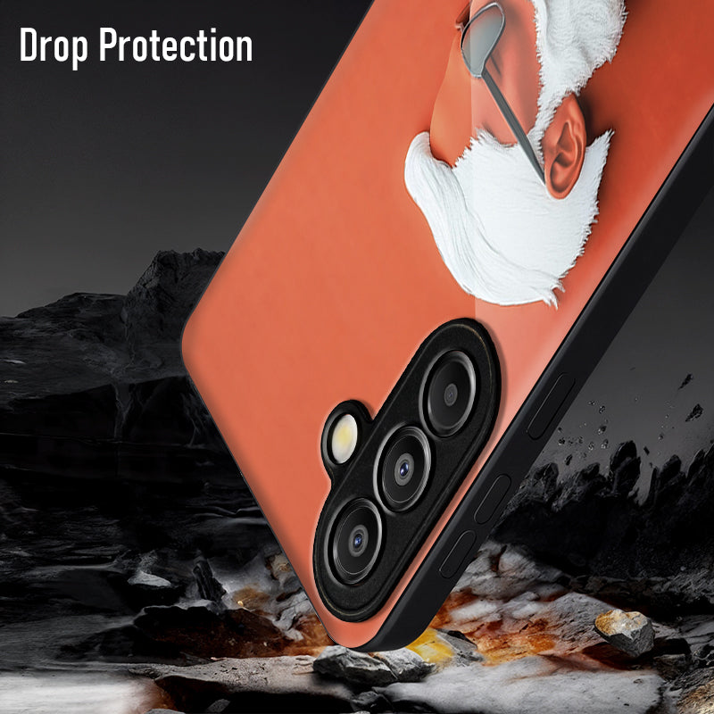 Samsung Galaxy A56 Premium Acrylic Shockproof Glass Back Case (Beard Boss)