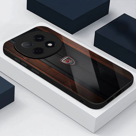 OPPO F29 Pro 5G Premium Acrylic Shockproof Glass Back Case (Carbon Oak)